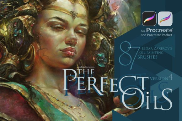 Download Perfect Oils for Procreate: 87+ Brushes - Perfect Collection