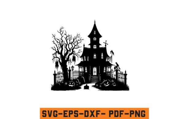 Download Halloween Haunted House Vector SVG File - Haunted house vector Collection