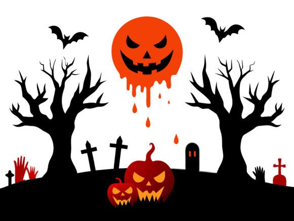 Download Halloween Landscape Horror Elements SVG - Horror elements Collection