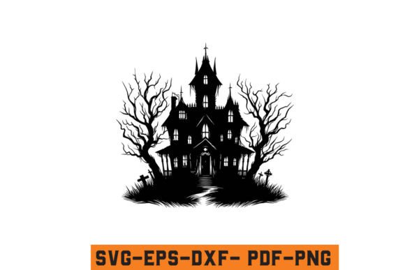 Download Halloween Haunted House Vector SVG File - Haunted house vector Collection