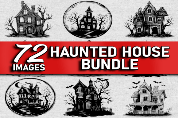Download Haunted House Vector Bundle Svg Eps Png - Haunted house vector Collection