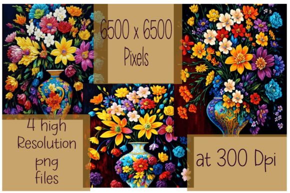 Download Whimsy Blooms - Floral Prints Set of 3 - Floral prints Collection