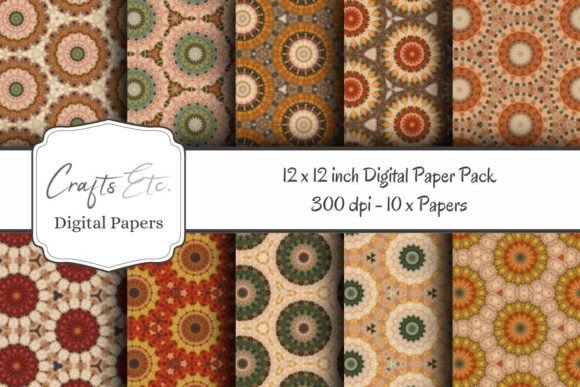 Download Autumn Blooms Digital Paper Pack - Premium Resources